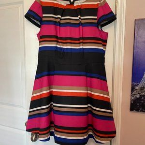 Elle Striped Fit and Flare Dress in size XL